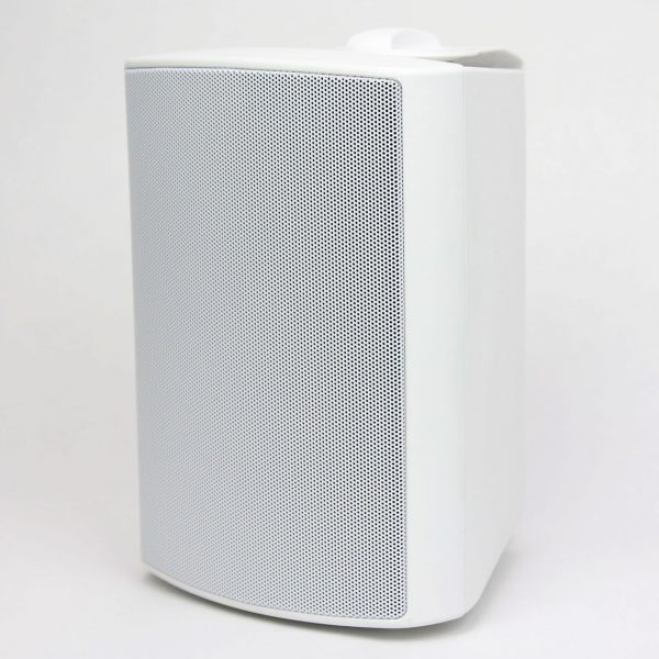 white outdoor speaker