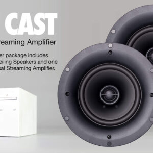 VAIL Cast amplifier package 6 inch indoor speakers