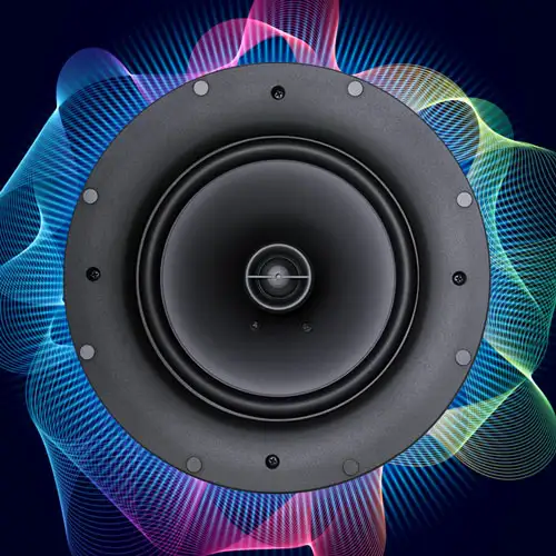 Eight inch architectural in ceiling speaker